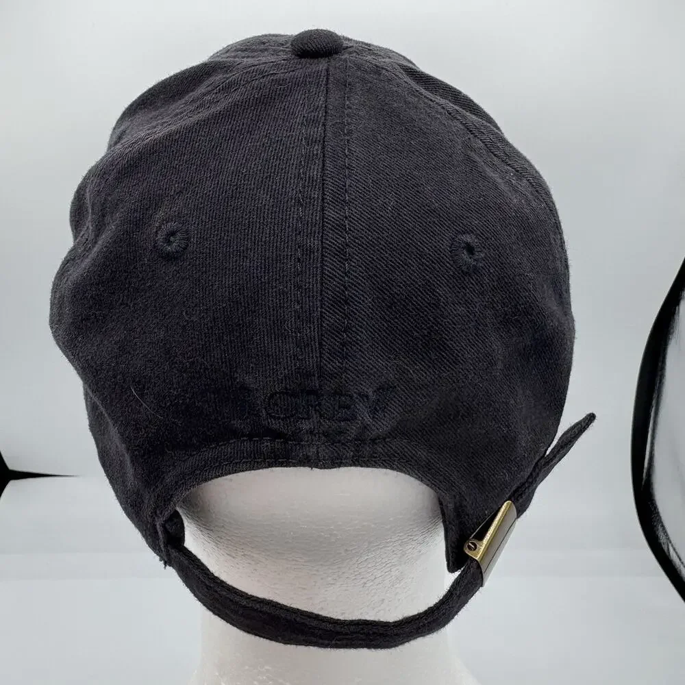 J Crew Hat‎ Cap Golf Unisex Strapback Navy Blue Adj Baseball Flag Green D2